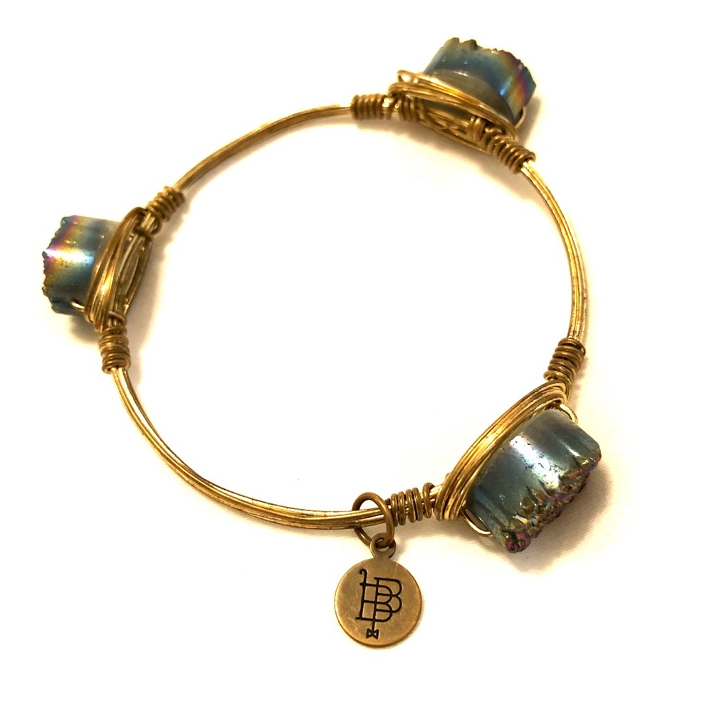 Bourbon and Boweties Navy Stone Bracelet